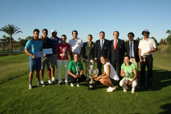 Felipe Barrena y María Parra, ganadores en el Real Club de Golf de Sevilla de la Copa Maestranza 2016