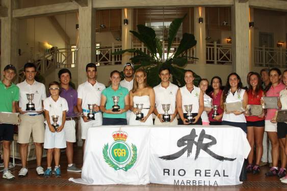 Gonzalo García y Laura Gómez, Campeones Individuales de Andalucía 2015 en Río Real