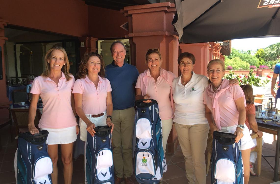 Asunción Moreno, Concha Núñez, María Carrere y Rocío García-Aranda, ganadoras del Circuito Femenino en Santa Clara Golf Marbella
