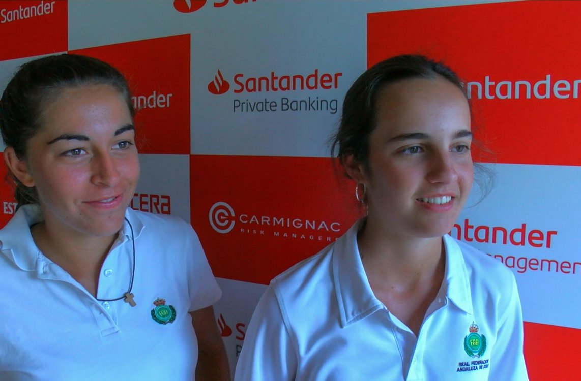 Las amateurs locales Ana Pina y Ana García Picchi, colíderes tras el estreno del Santander Tour en Sevilla