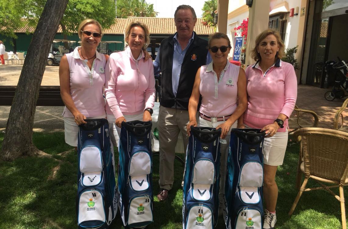 Triunfo para Magdalena Agudo, Mª Luisa Carrere, Ana Capote y Carla Godino en el Circuito Femenino de Sherry Golf