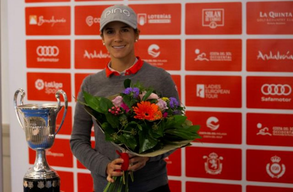 Azahara Muñoz: “Me encantaría ganar el Open de España por tercera vez, pero es un sueño que no me obsesiona”