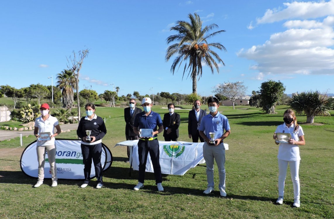 Jorge Siyuan y Paula Balanzategui se llevan el triunfo en el ‘Campeonato Ciudad de Almería’ de Alborán Golf