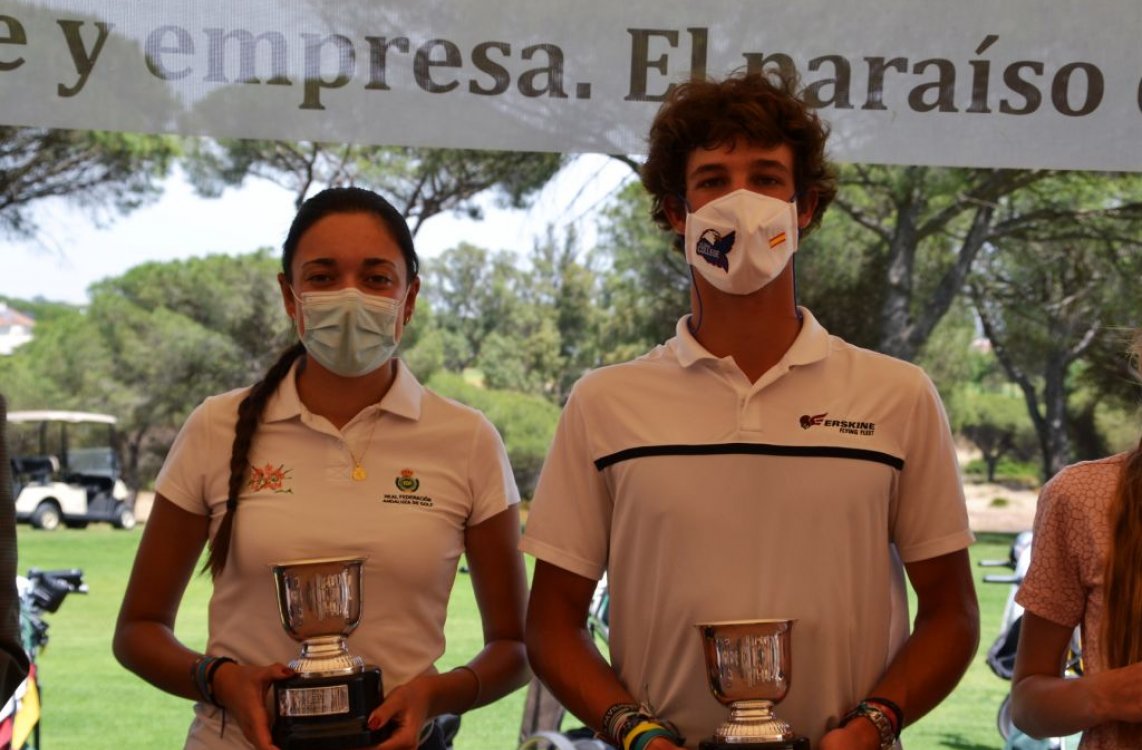 Ana Sarrias y Juan Fernández de Mesa conquistan el Campeonato de Huelva