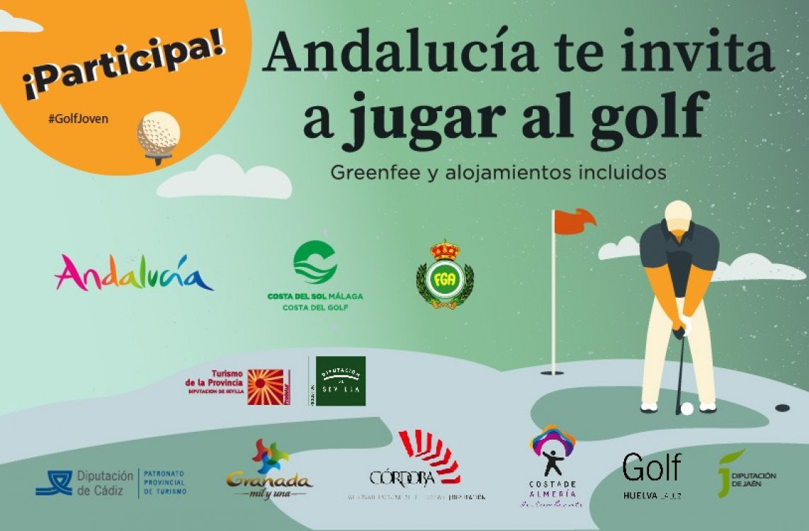 'Andalucía te invita a jugar al golf': Preparamos sorteo doble para el próximo miércoles 12 de mayo