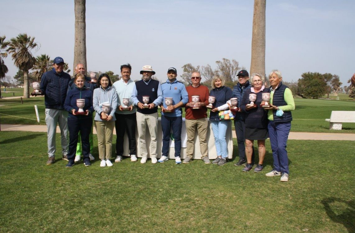 Máxima igualdad en el Campeonato Internacional de Andalucía Dobles Senior en el Parador de Málaga Golf
